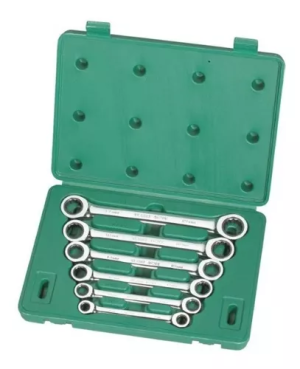 JUEGO LLAVE ESTRIA SATA T/RATCHET 6PZ 09025 MM