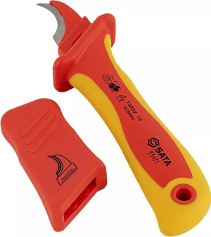 CUCHILLO LINOLEO CURVO AISLADO 1000V SATA 93471