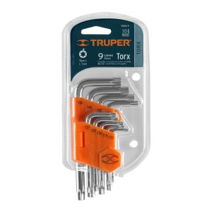 JUEGO LLAVE TORX TRUPER 9PZ CORTAS 15554