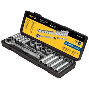 JUEGO COPAS PRETUL 3/8 MM 21PZ 21191