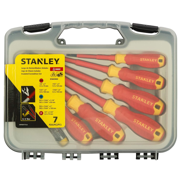 JUEGO DESTORNILLADOR STANLEY AISLADO 1000V 7PZ 60-175 – Ferrelectricos ...