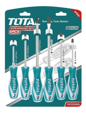 JUEGO DESTORNILLADOR TOTAL 6PZ THT250606