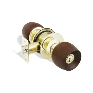 CERRADURA YALE POMO MADERA ALCOBA DUBLIN 6382