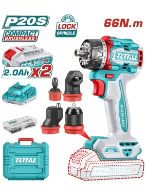 TALADRO ATORNILLADOR MULTICABEZAL 20V TOTAL UTDLI206686